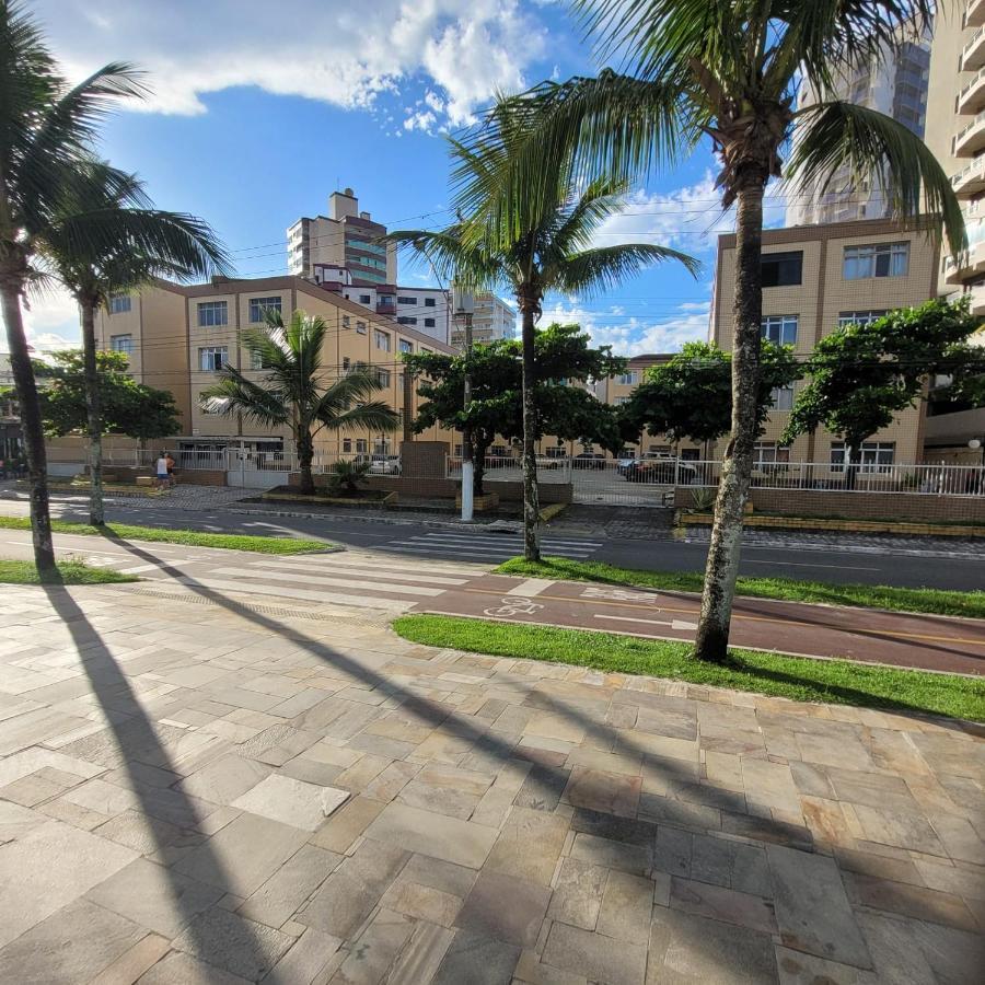 Kitnet Frente Pro Mar Em Vila Caicara, Portaria 24 Hs E Wifi Praia Grande  Bagian luar foto