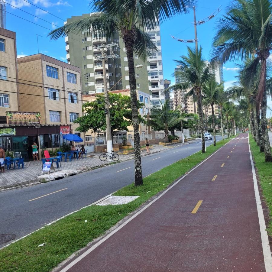 Kitnet Frente Pro Mar Em Vila Caicara, Portaria 24 Hs E Wifi Praia Grande  Bagian luar foto